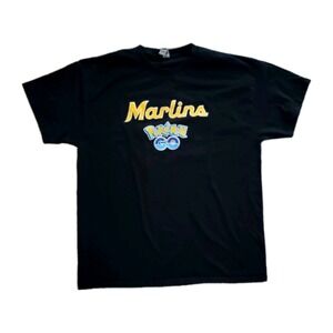 Florida Marlins Miami X Pokemon Go Size XL Black T-Shirt SGA Instinct 2024